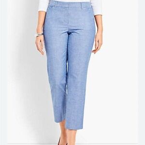 Talbots Perfect Crop Newport Chambray Petite Curvy Fit
